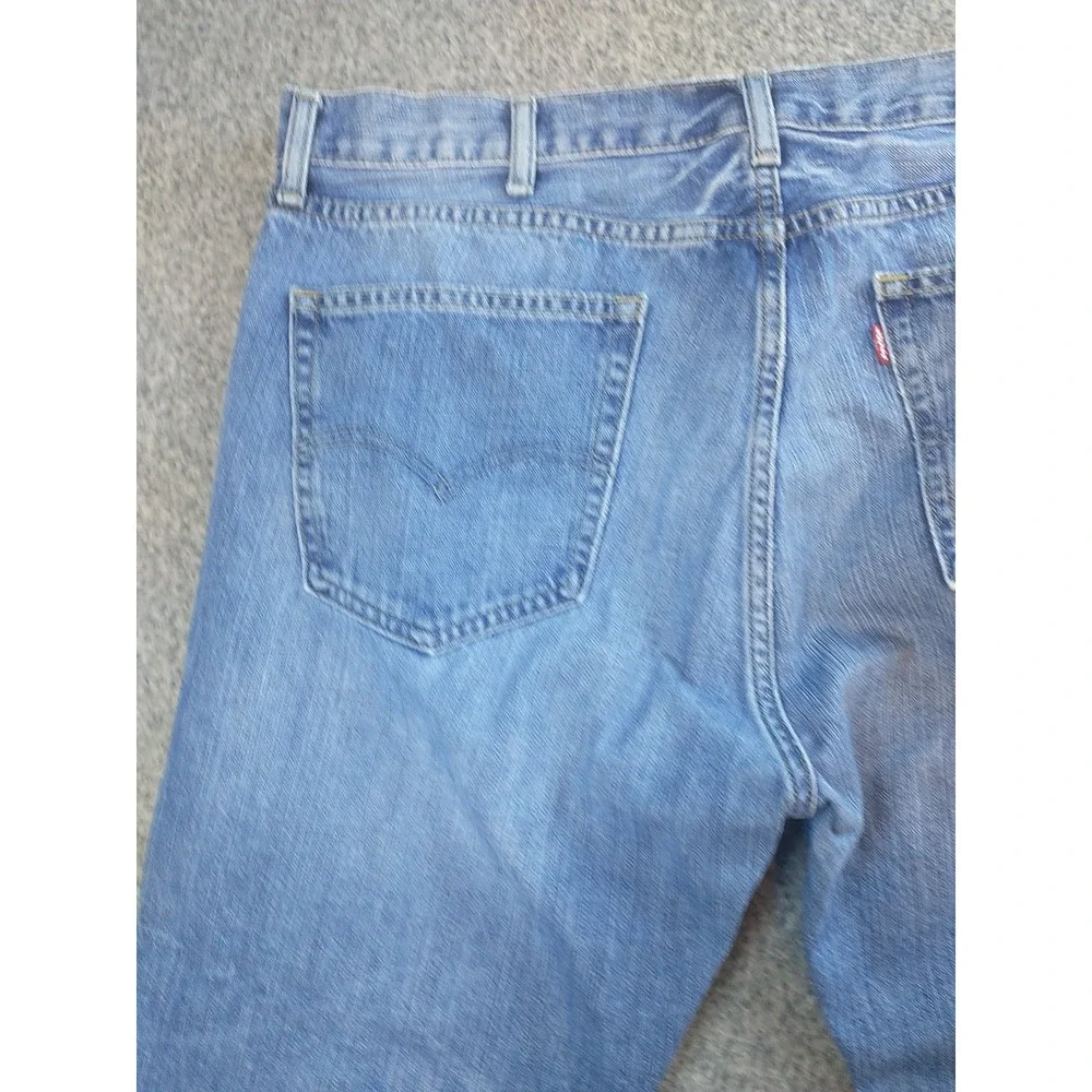 Levis 550 Relaxed Fit Jeans Mens 38x27 Blue Medium Wash Tapered Leg Denim Pants